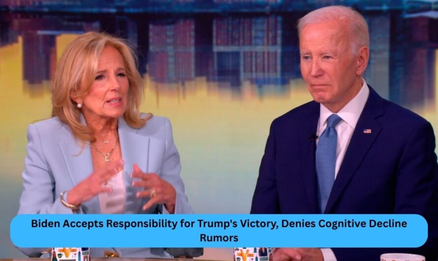 Biden Accepts Responsibility for Trump’s Victory, Denies Cognitive Decline Rumors