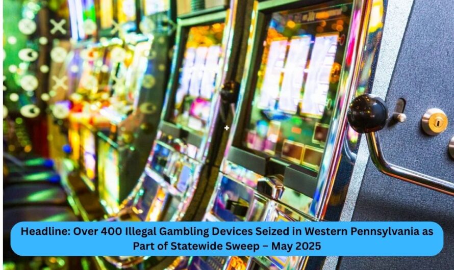 Headline: Over 400 Illegal Gambling Devices Seized in Western Pennsylvania as Part of Statewide Sweep – May 2025