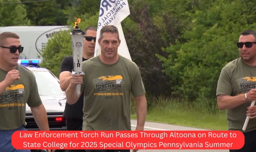 Law Enforcement Torch Run Passes Through Altoona on Route to State College for 2025 Special Olympics Pennsylvania Summer Games
