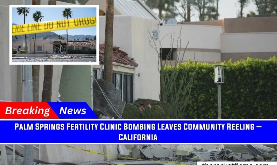 Palm Springs Fertility Clinic Bombing Leaves Community Reeling – California
