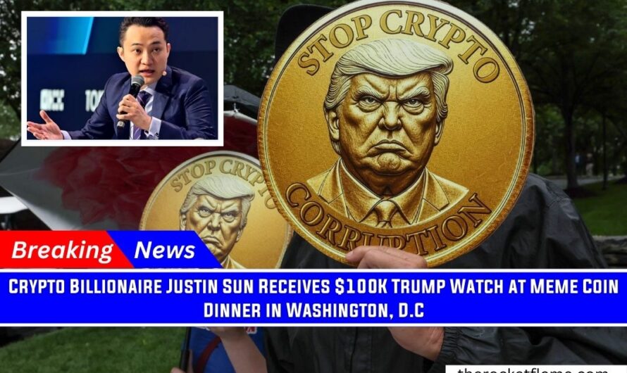 Crypto Billionaire Justin Sun Receives $100K Trump Watch at Meme Coin Dinner in Washington, D.C