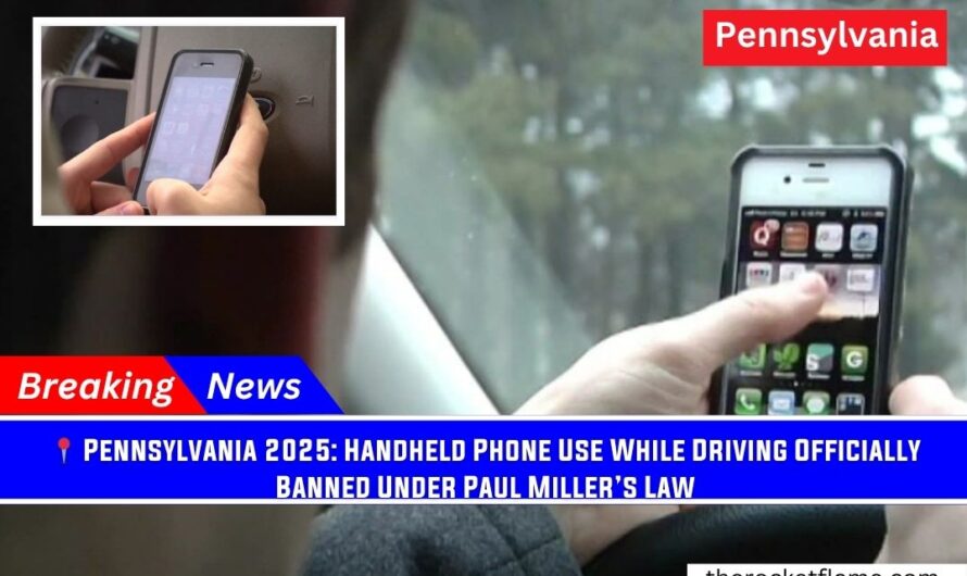 📍 Pennsylvania 2025: Handheld Phone Use While Driving Officially Banned Under Paul Miller’s Law