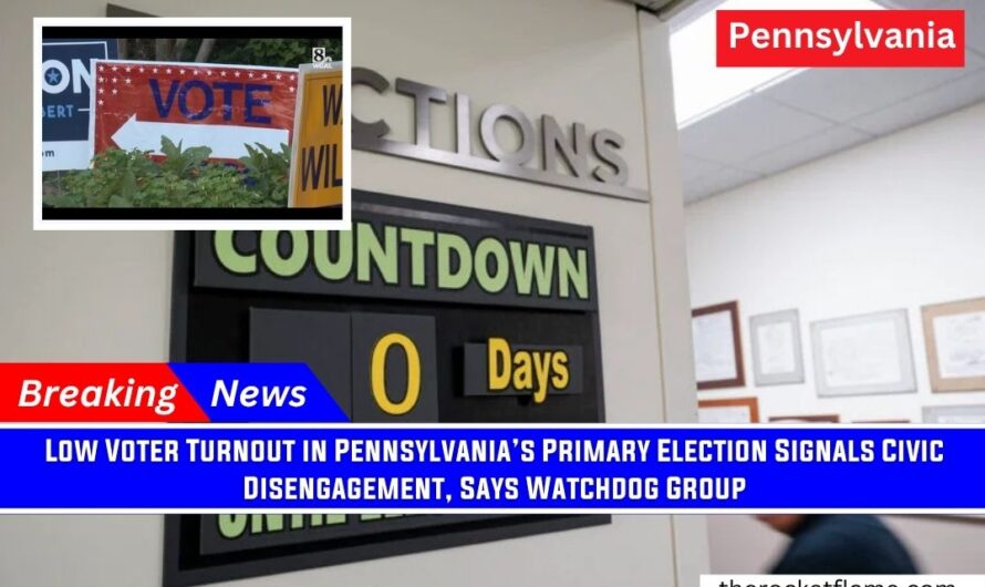 Low Voter Turnout in Pennsylvania’s Primary Election Signals Civic Disengagement, Says Watchdog Group