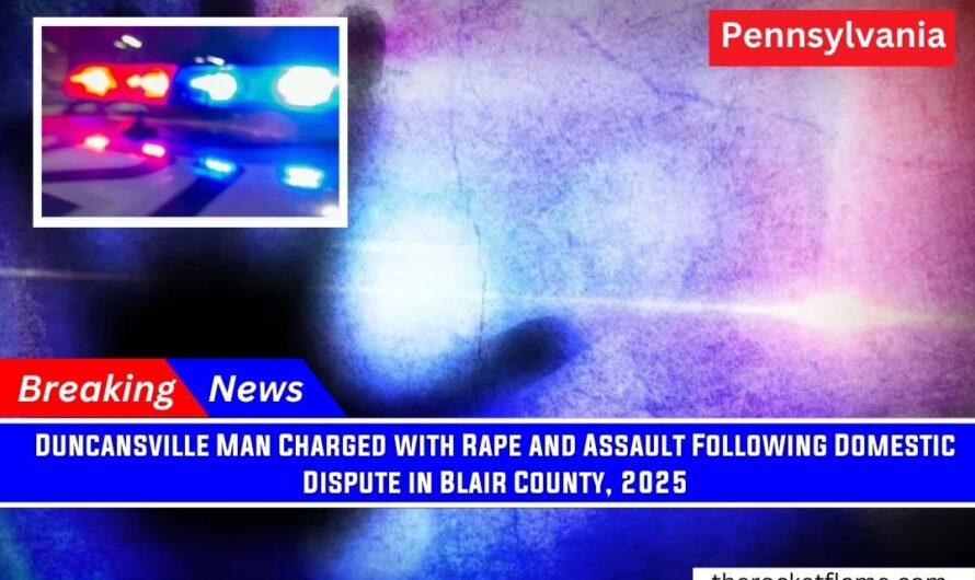 Duncansville Man Charged with Rape and Assault Following Domestic Dispute in Blair County, 2025