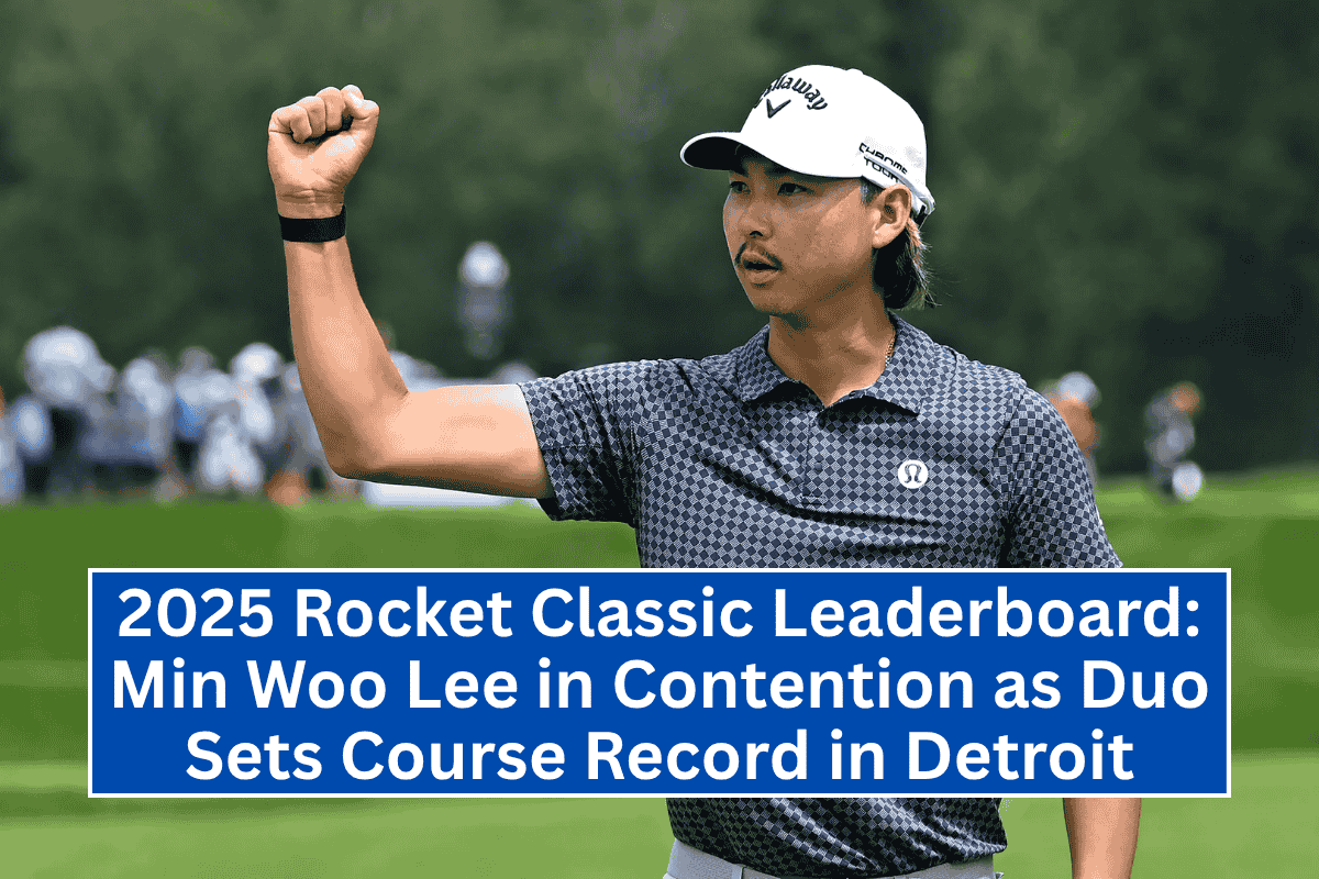 2025 Rocket Classic Leaderboard: Min Woo Lee in Contention as Duo Sets Course Record in Detroit