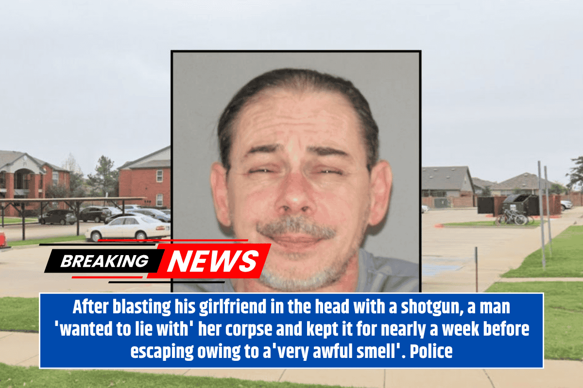 After blasting his girlfriend in the head with a shotgun, a man 'wanted to lie with' her corpse and kept it for nearly a week before escaping owing to a'very awful smell'. Police