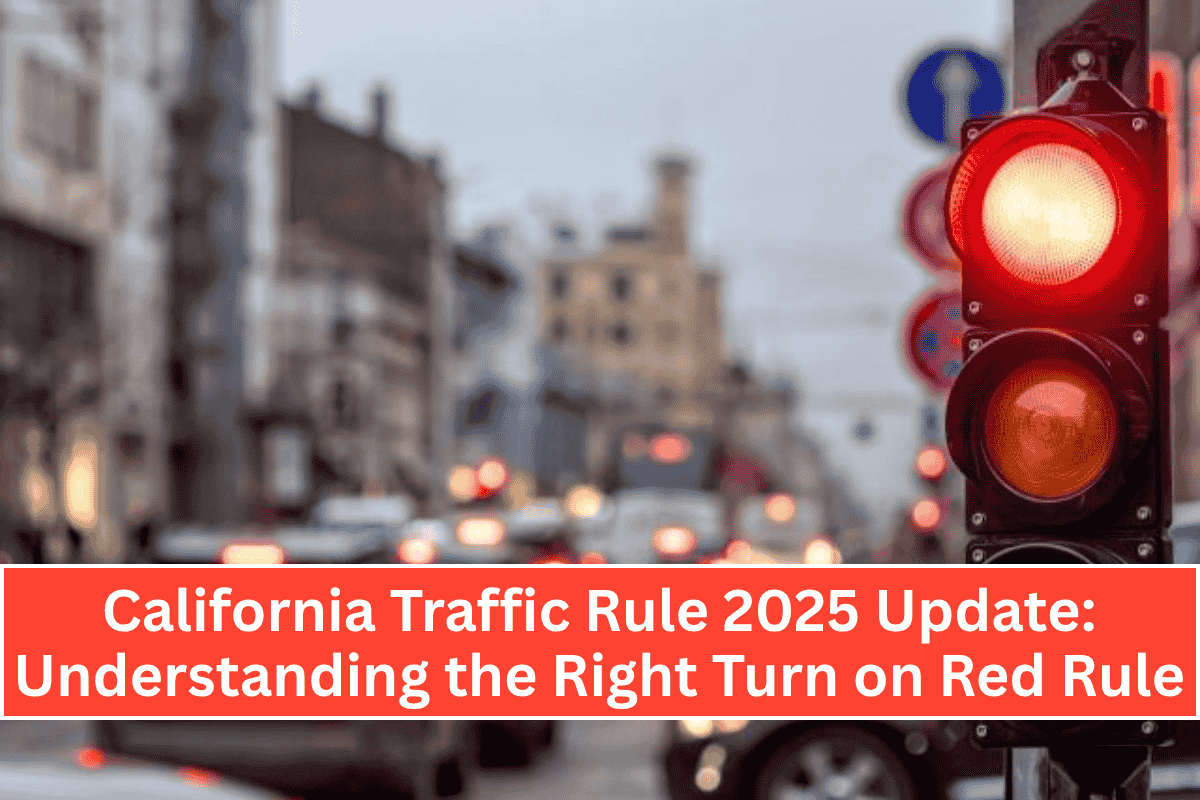 California Traffic Rule 2025 Update: Understanding the Right Turn on Red Rule