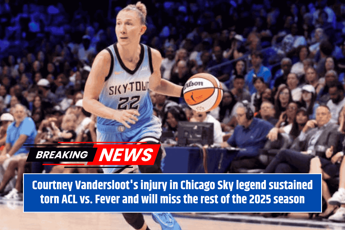 Courtney Vandersloot's injury in Chicago Sky legend sustained torn ACL vs. Fever and will miss the rest of the 2025 season