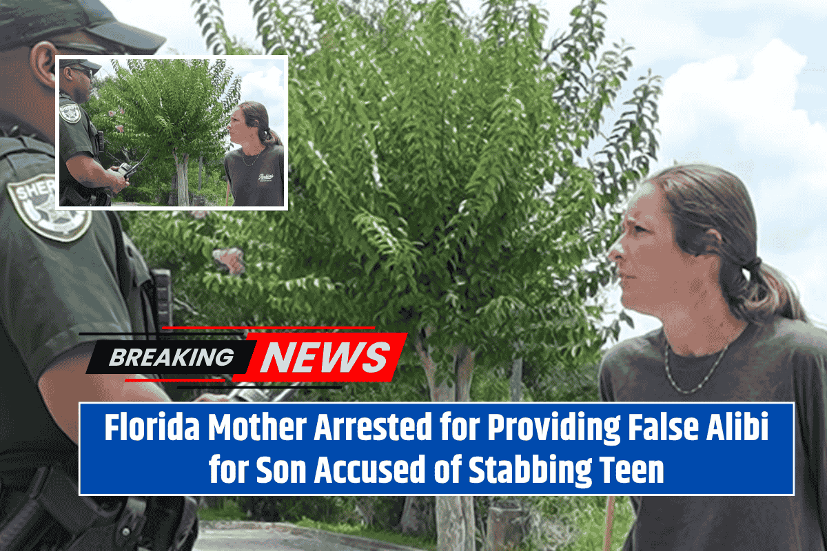 Florida Mother Arrested for Providing False Alibi for Son Accused of Stabbing Teen