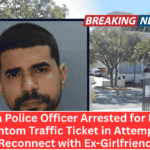 Florida Police Officer Arrested for Issuing Phantom Traffic Ticket in Attempt to Reconnect with Ex-Girlfriend