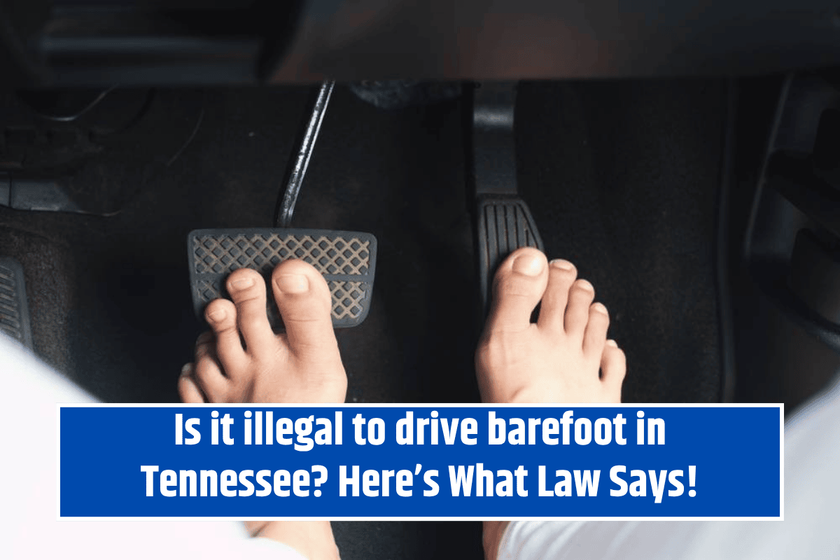 Is it illegal to drive barefoot in Tennessee? Here’s What Law Says!