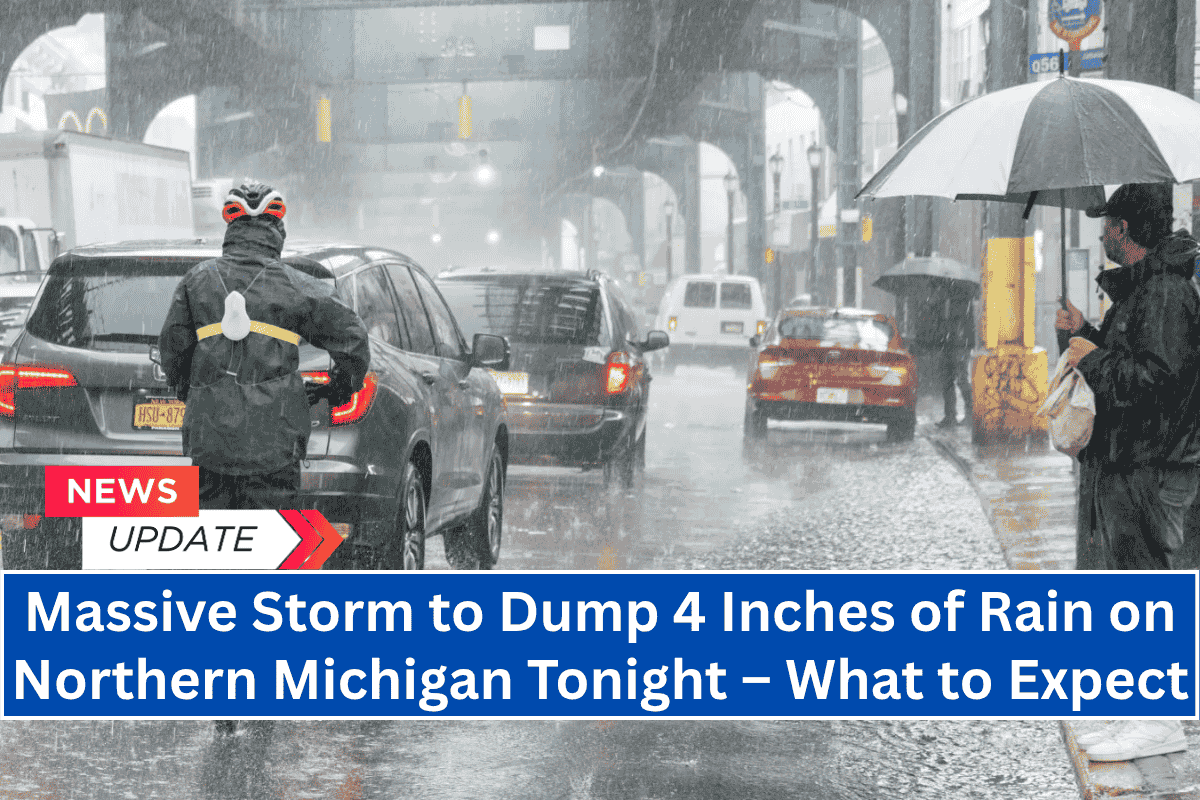 "Massive Storm to Dump 4 Inches of Rain on Northern Michigan Tonight – What to Expect"