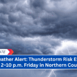 Ohio Weather Alert: Thunderstorm Risk Expected from 2–10 p.m. Friday in Northern Counties
