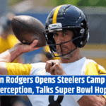Aaron Rodgers Opens Steelers Camp with Interception, Talks Super Bowl Hopes