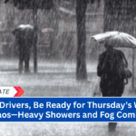 Boston Drivers, Be Ready for Thursday’s Weather Chaos—Heavy Showers and Fog Coming!