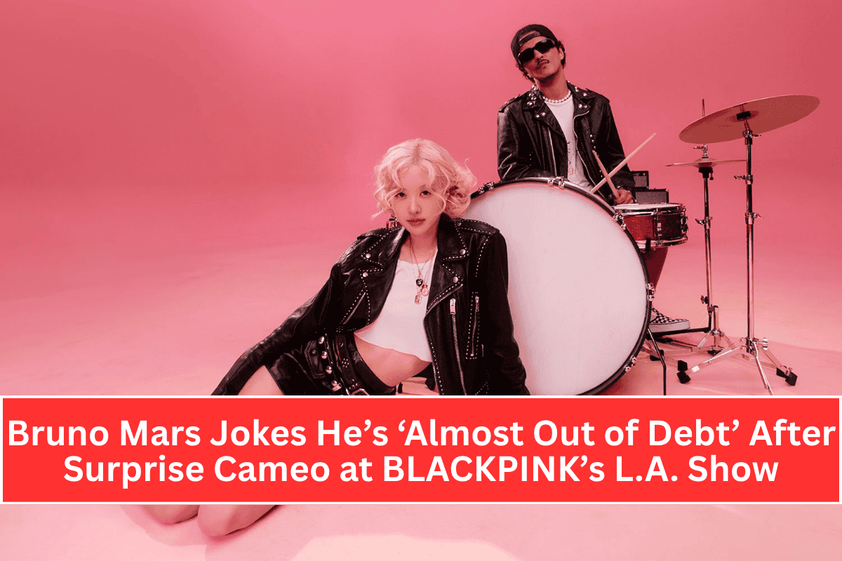 Bruno Mars Jokes He’s ‘Almost Out of Debt’ After Surprise Cameo at BLACKPINK’s L.A. Show