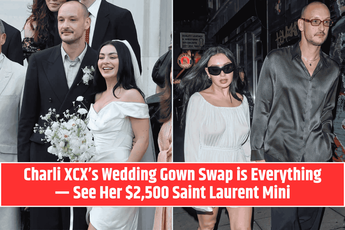 Charli XCX’s Wedding Gown Swap is Everything — See Her $2,500 Saint Laurent Mini