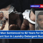 Indiana Man Sentenced to 92 Years for Drowning Infant Son in Laundry Detergent Bucket