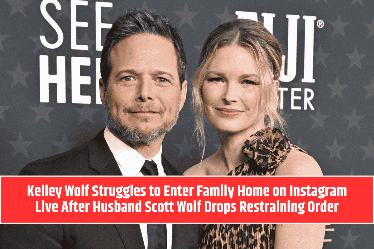 Kelley Wolf Struggles to Enter Family Home on Instagram Live After Husband Scott Wolf Drops Restraining Order