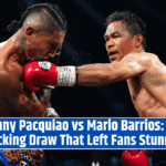 Manny Pacquiao vs Mario Barrios The Shocking Draw That Left Fans Stunned!