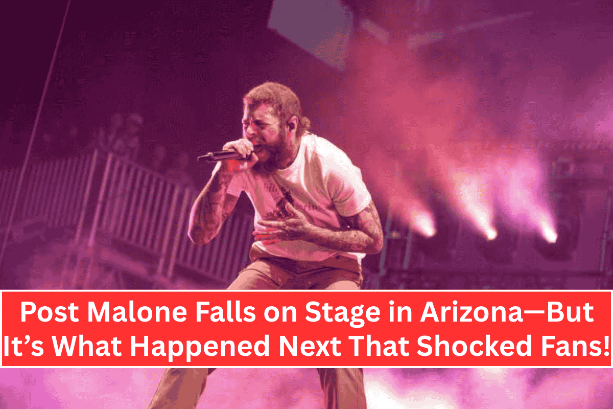 “Post Malone Falls on Stage in Arizona—But It’s What Happened Next That Shocked Fans!”