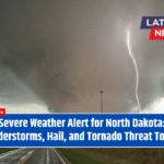 Severe Weather Alert for North Dakota: Thunderstorms, Hail, and Tornado Threat Tonight