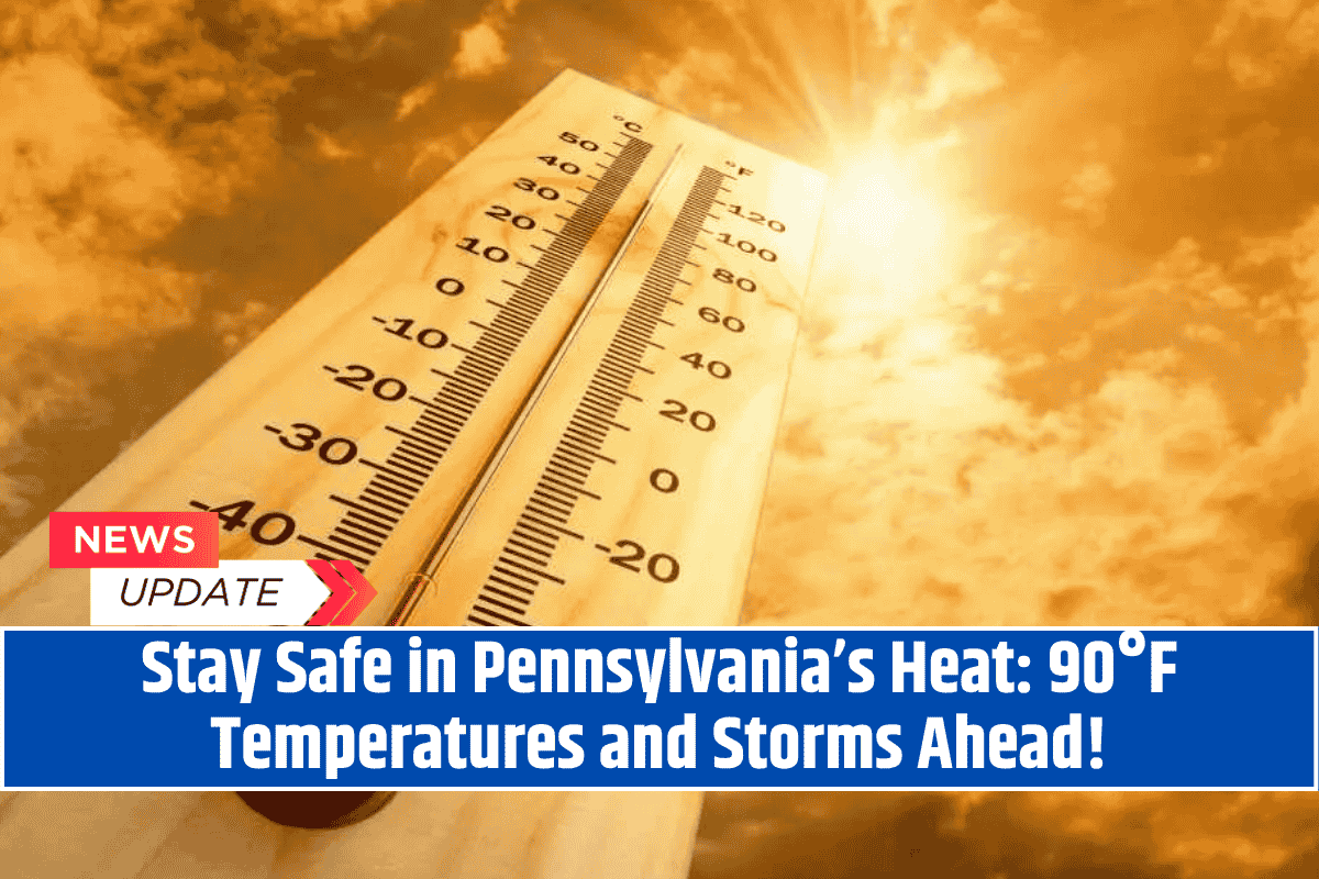 Stay Safe in Pennsylvania’s Heat: 90°F Temperatures and Storms Ahead!