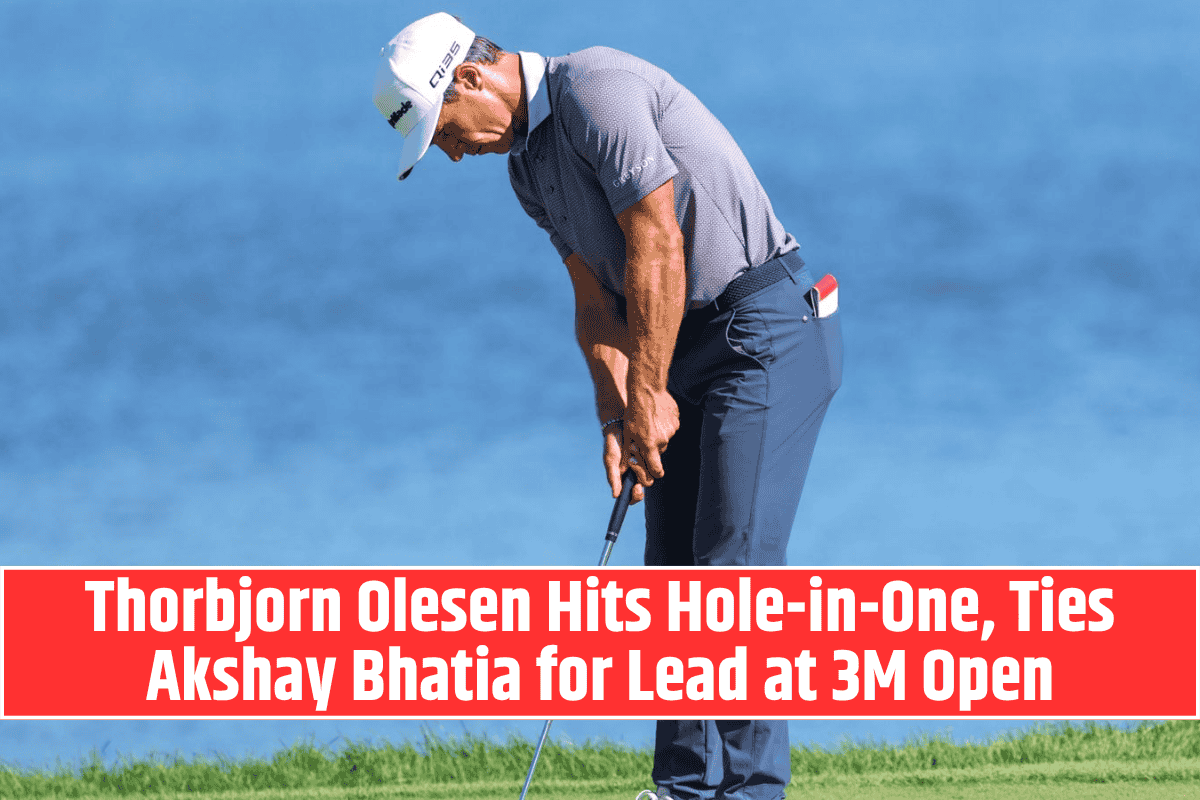 Thorbjorn Olesen Hits Hole-in-One, Ties Akshay Bhatia for Lead at 3M Open