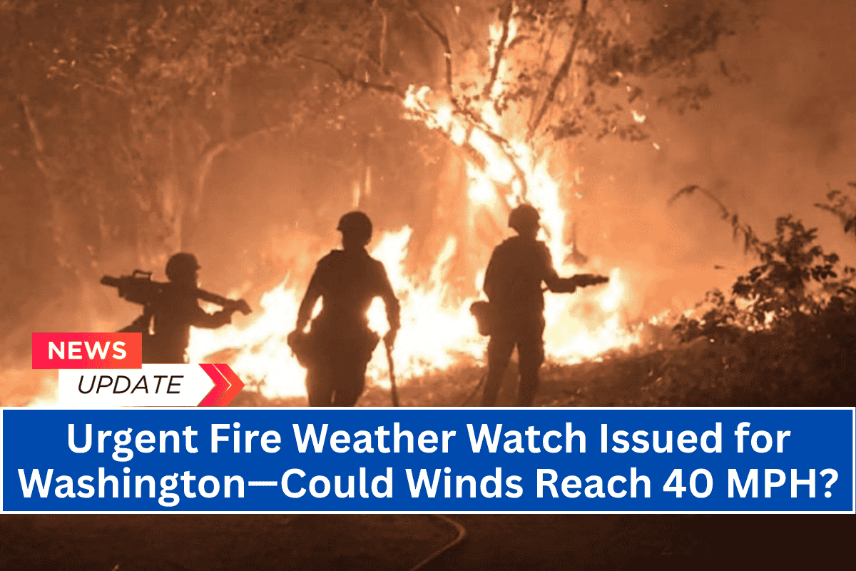 Urgent Fire Weather Watch Issued for Washington—Could Winds Reach 40 MPH?