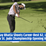 Akshay Bhatia Shoots Career-Best 62, Leads FedEx St. Jude Championship Opening Round