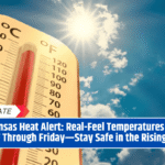 Arkansas Heat Alert: Real-Feel Temperatures Near 100°F Through Friday—Stay Safe in the Rising Heat