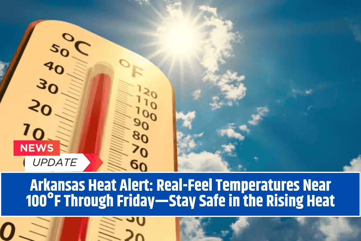 Arkansas Heat Alert: Real-Feel Temperatures Near 100°F Through Friday—Stay Safe in the Rising Heat