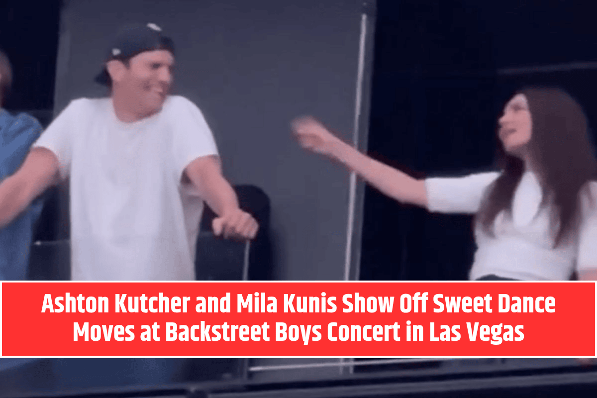 Ashton Kutcher and Mila Kunis Show Off Sweet Dance Moves at Backstreet Boys Concert in Las Vegas