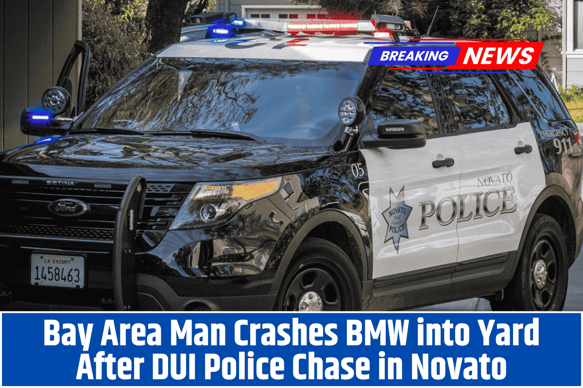 Bay Area Man Crashes BMW into Yard After DUI Police Chase in Novato