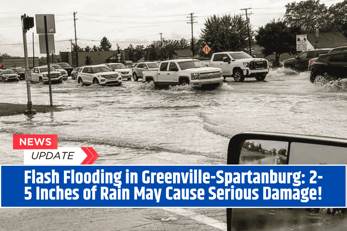 Flash Flooding in Greenville-Spartanburg: 2-5 Inches of Rain May Cause Serious Damage!