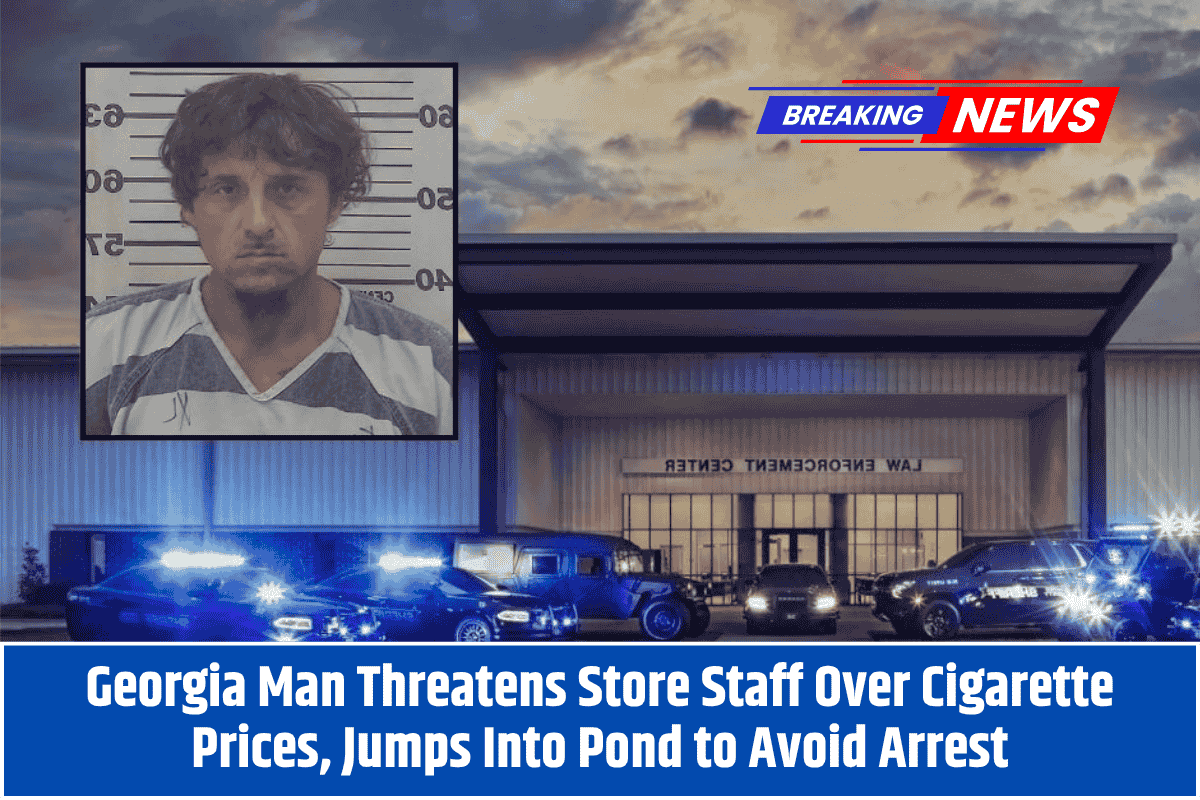 Georgia Man Threatens Store Staff Over Cigarette Prices, Jumps Into Pond to Avoid Arrest