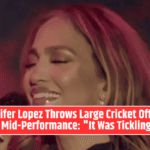 Jennifer Lopez Throws Large Cricket Off Her Neck Mid-Performance: "It Was Tickling Me"