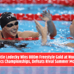 Katie Ledecky Wins 800m Freestyle Gold at World Aquatics Championships, Defeats Rival Summer McIntosh