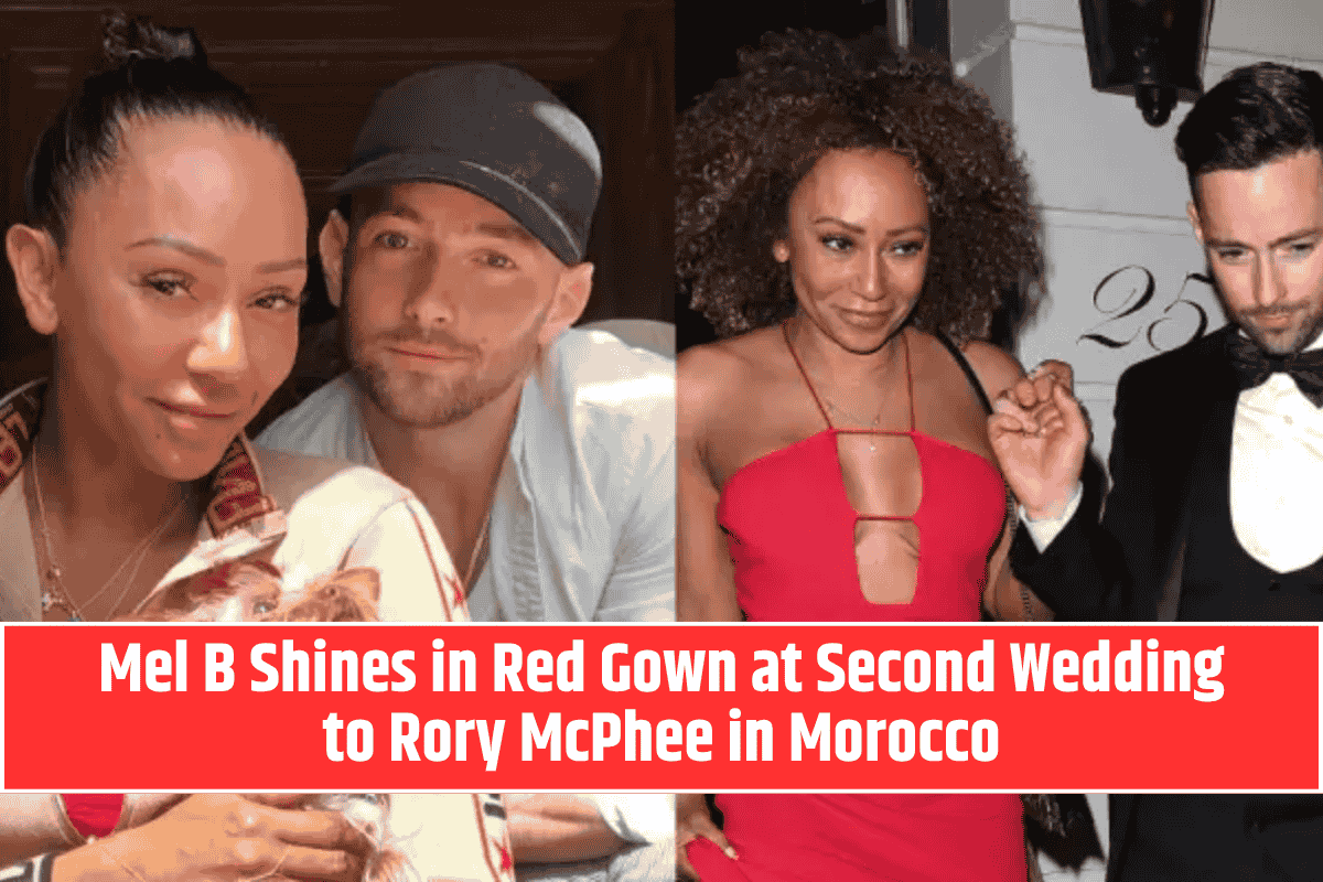 Mel B Shines in Red Gown at Second Wedding to Rory McPhee in Morocco