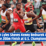 Noah Lyles Shoves Kenny Bednarek After Tense 200m Finish at U.S. Championships