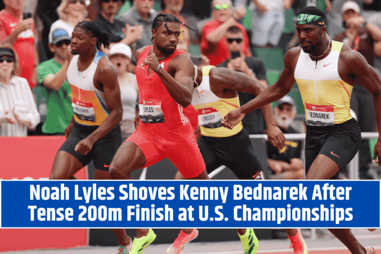 Noah Lyles Shoves Kenny Bednarek After Tense 200m Finish at U.S