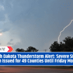 North Dakota Thunderstorm Alert: Severe Storm Watch Issued for 49 Counties Until Friday Morning