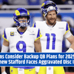 Rams Consider Backup QB Plans for 2025 as Matthew Stafford Faces Aggravated Disc Injury