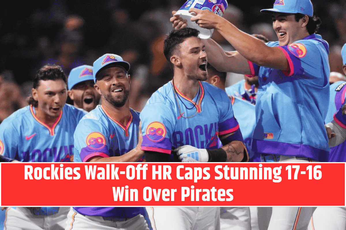 Rockies Walk-Off HR Caps Stunning 17-16 Win Over Pirates
