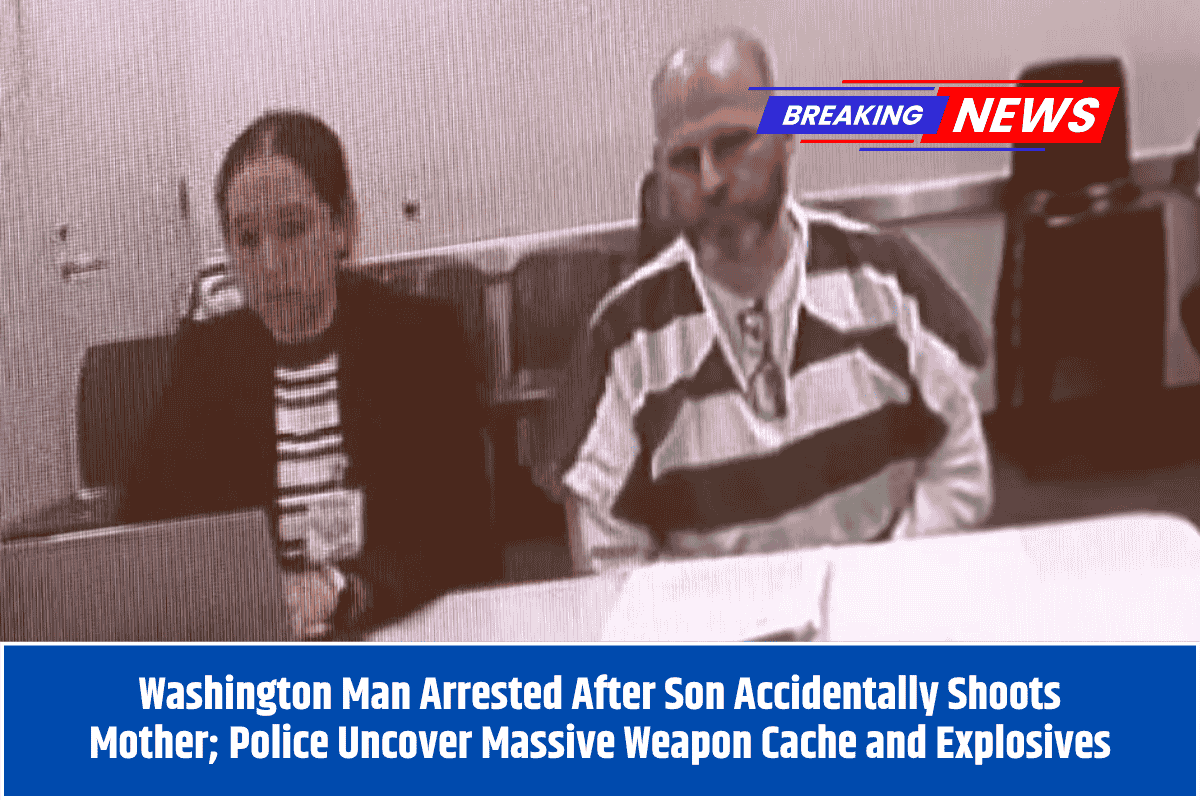 Washington Man Arrested After Son Accidentally Shoots Mother; Police Uncover Massive Weapon Cache and Explosives